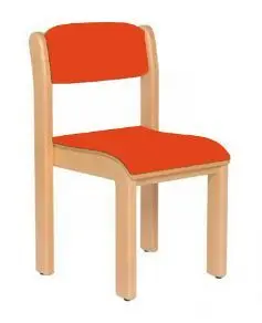 SILLA MADERA T1 ALTURA 26 CM. 2-3 AÑOS