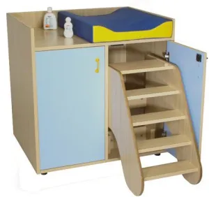 MUEBLE CAMBIADOR CON ESCALERA GIRATORIA (2 PUERTAS)