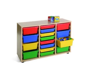 MUEBLE BAJO  CUBETERO 3 COLUMNAS 1042