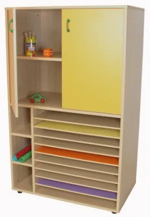MUEBLE CARTULINERO Y ARMARIO (ANCHO 90 CM)