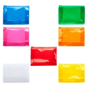 NECESER TRANSPARENTE MAQUILLAJE CON CIERRE ZIP SURTIDO