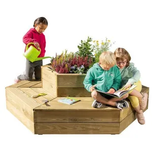 PLATAFORMA 29 CM HEXAGONAL OASIS CON JARDINERA