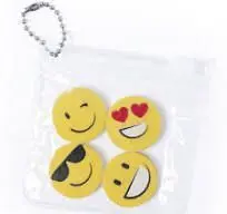 SET 4 GOMAS EMOTICONOS
