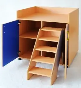 MUEBLE CAMBIADOR ESCALERA 96X73X124 CM