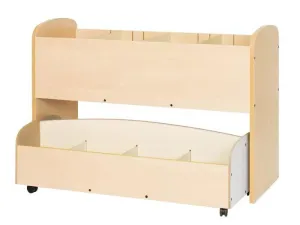 EXPOSITOR LIBROS CON CARRO LIBRERÍA BAJO