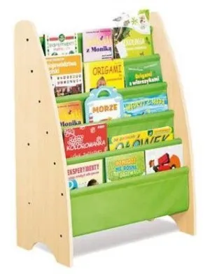 LIBRERÍA DIVERTIDA COLOR VERDE MONTESSORI INFANTIL
