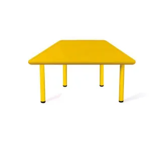 MESA ELITE TRAPEZOIDAL 120 X 60 CM TALLA 3 AMARILLO